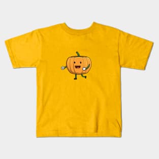 Kawaii Pumpkin Kids T-Shirt